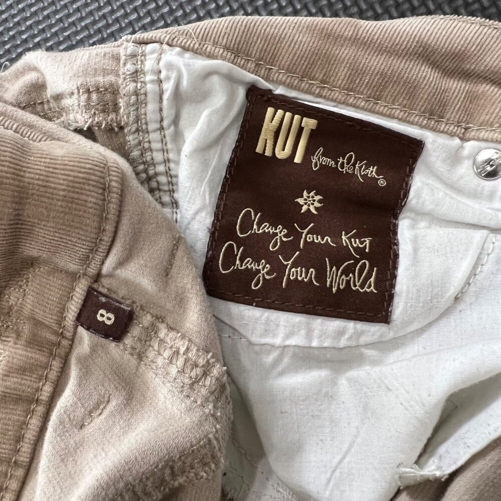 Kut From The Kloth Tan Brown Skinny Pants Womens Size 8 - Picture 5 of 5